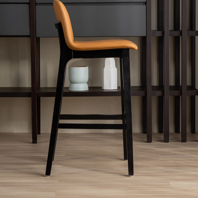 Contemporary Bar & Counter Stool Upholstered and Wood Bar Stools Clearhalo 'Bar Furniture' 'Bar Stools' 'bar_stools' 'furn' 'furn_bar_stools' 'Furniture' 'Kitchen & Dining Furniture' 7537606