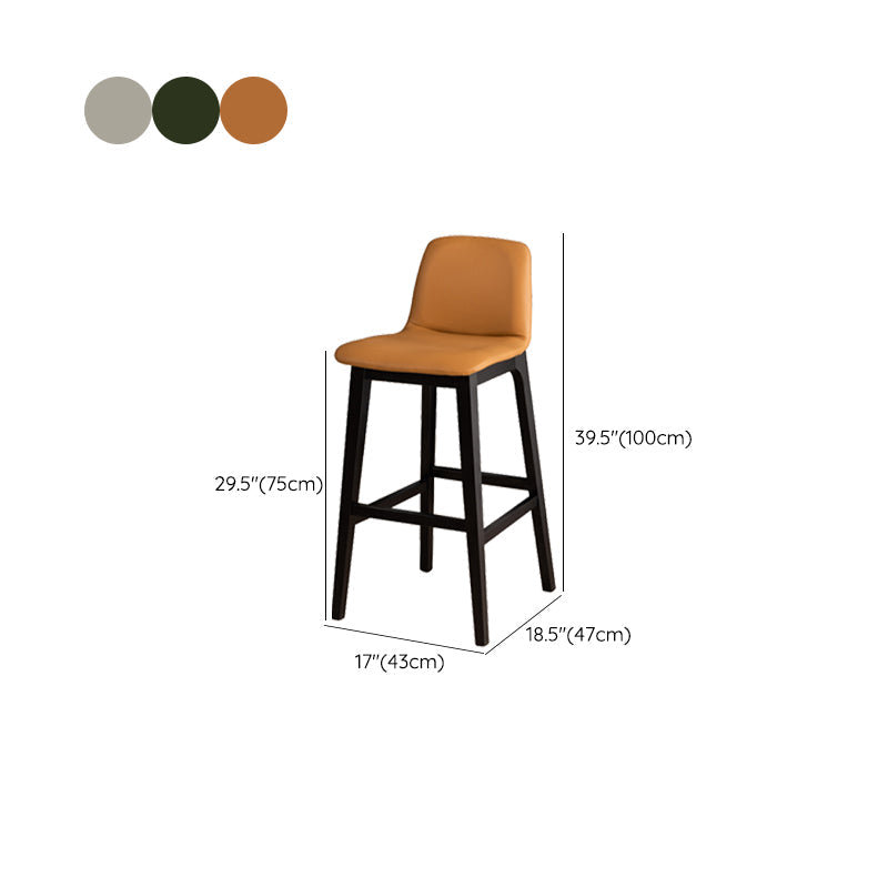 Contemporary Bar & Counter Stool Upholstered and Wood Bar Stools Clearhalo 'Bar Furniture' 'Bar Stools' 'bar_stools' 'furn' 'furn_bar_stools' 'Furniture' 'Kitchen & Dining Furniture' 7537613