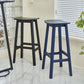 Industrial Style Bar-height Ash Solid Wood Backless Bar Stool