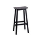 Industrial Style Bar-height Ash Solid Wood Backless Bar Stool