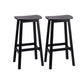 Industrial Style Bar-height Ash Solid Wood Backless Bar Stool