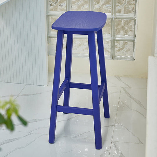 Bar de style industriel-Height Wood Solide Bar Bar Tabouret