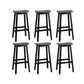 Industrial Style Bar-height Ash Solid Wood Backless Bar Stool