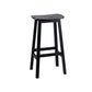 Industrial Style Bar-height Ash Solid Wood Backless Bar Stool