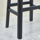 Industrial Style Bar-height Ash Solid Wood Backless Bar Stool