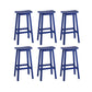 Industrial Style Bar-height Ash Solid Wood Backless Bar Stool