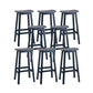 Industrial Style Bar-height Ash Solid Wood Backless Bar Stool