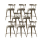 Glam Style Low Back Round Upholstered Bar Stool with Metal Legs 8 Piece Set Clearhalo 'Bar Furniture' 'Bar Stools' 'bar_stools' 'furn' 'furn_bar_stools' 'Furniture' 'Kitchen & Dining Furniture' 7537769
