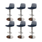 Contemporary Adjustable Height Swivel Armless Bar Stool with Footrest
