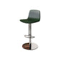Contemporary Adjustable Height Swivel Armless Bar Stool with Footrest