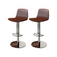 Contemporary Adjustable Height Swivel Armless Bar Stool with Footrest