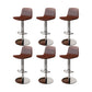 Contemporary Adjustable Height Swivel Armless Bar Stool with Footrest