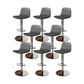Contemporary Adjustable Height Swivel Armless Bar Stool with Footrest