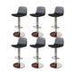 Contemporary Adjustable Height Swivel Armless Bar Stool with Footrest
