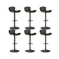Faux Leather Adjustable Height Swivel Armless Bar Stool with Footrest Green 6 Piece Set Clearhalo 'Bar Furniture' 'Bar Stools' 'bar_stools' 'furn' 'furn_bar_stools' 'Furniture' 'Kitchen & Dining Furniture' 7537939