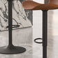 Faux Leather Adjustable Height Swivel Armless Bar Stool with Footrest Clearhalo 'Bar Furniture' 'Bar Stools' 'bar_stools' 'furn' 'furn_bar_stools' 'Furniture' 'Kitchen & Dining Furniture' 7537940