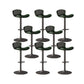 Faux Leather Adjustable Height Swivel Armless Bar Stool with Footrest Green 8 Piece Set Clearhalo 'Bar Furniture' 'Bar Stools' 'bar_stools' 'furn' 'furn_bar_stools' 'Furniture' 'Kitchen & Dining Furniture' 7537941