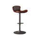Faux Leather Adjustable Height Swivel Armless Bar Stool with Footrest Brown 1 Piece Clearhalo 'Bar Furniture' 'Bar Stools' 'bar_stools' 'furn' 'furn_bar_stools' 'Furniture' 'Kitchen & Dining Furniture' 7537953