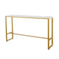 Glam Indoor Bar Dining Table Rectangle Bar Stool Table with Iron Base Clearhalo 'Bar Furniture' 'Bar Tables' 'bar_tables' 'furn' 'furn_bar_tables' 'Furniture' 'Kitchen & Dining Furniture' 7538037