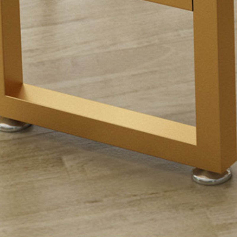 Glam Indoor Bar Dining Table Rectangle Bar Stool Table with Iron Base Clearhalo 'Bar Furniture' 'Bar Tables' 'bar_tables' 'furn' 'furn_bar_tables' 'Furniture' 'Kitchen & Dining Furniture' 7538039