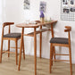 Mesa de comedor moderna con altura de mostrador de madera maciza