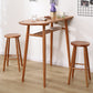 Mesa de comedor moderna con altura de mostrador de madera maciza