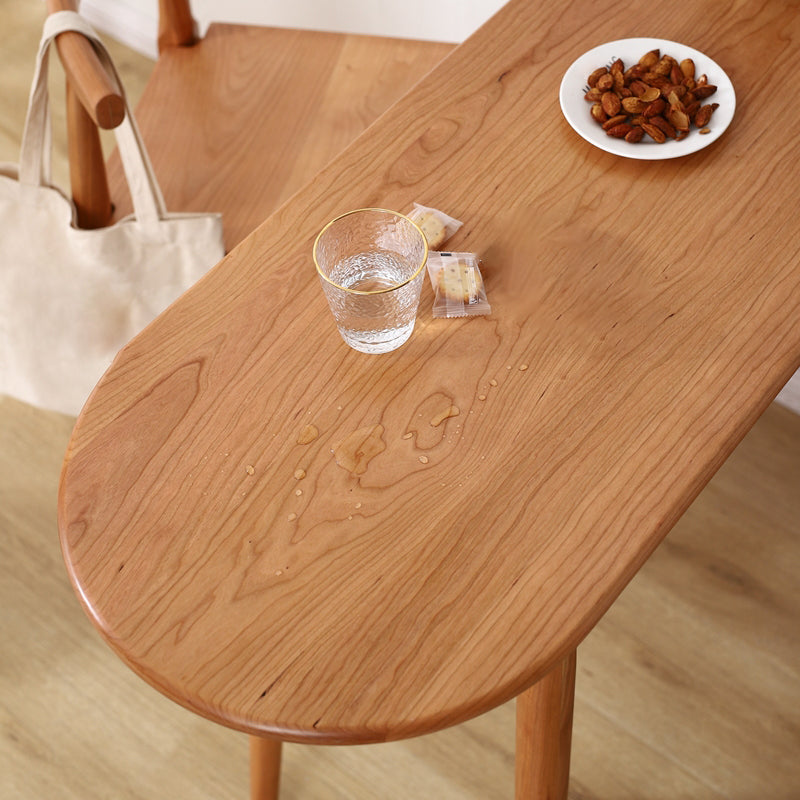 Mesa de comedor moderna con altura de mostrador de madera maciza
