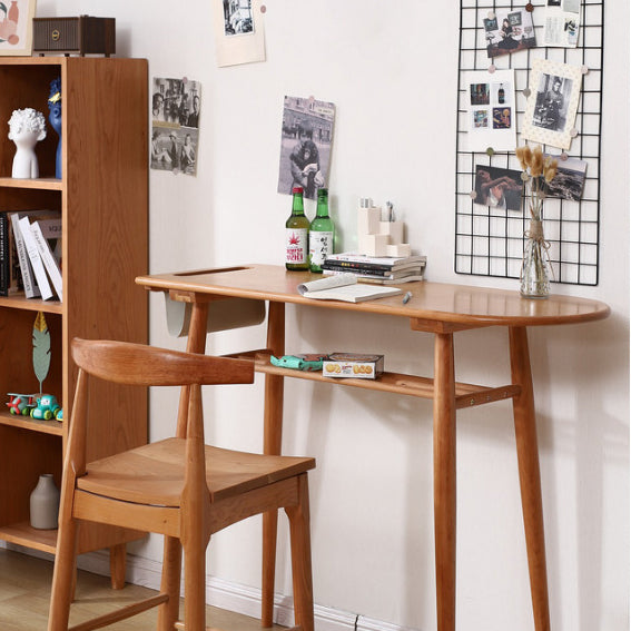 Mesa de comedor moderna con altura de mostrador de madera maciza