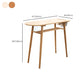 Mesa de comedor moderna con altura de mostrador de madera maciza