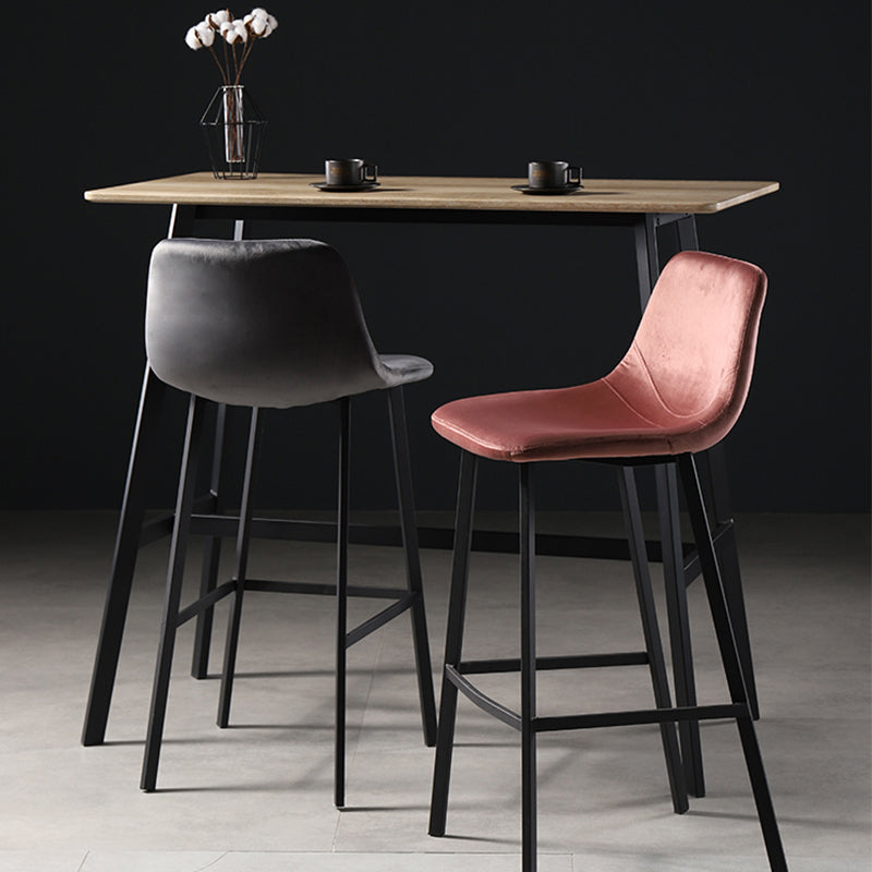 Tavolo da pub in stile industriale Top Bistro rettangolo con telaio metallico