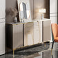 Glam Sideboard Cabinet Stone Sideboardtisch mit Schubladen für Esszimmer