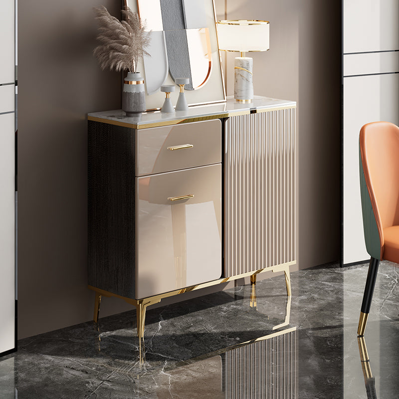 Glam Sideboard Cabinet Stone Sideboardtisch mit Schubladen für Esszimmer