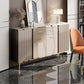 Glam Sideboard Cabinet Stone Sideboardtisch mit Schubladen für Esszimmer