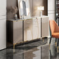 Glam Sideboard Cabinet Stone Sideboardtisch mit Schubladen für Esszimmer