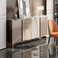 Glam Sideboard Cabinet Stone Sideboardtisch mit Schubladen für Esszimmer