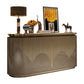 Glam Sideboard Armadio ingegnerizzato in legno Tavolo da sideboard con porte per sala da pranzo