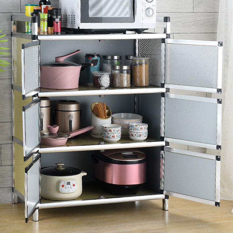 Contemporary Sideboard Cabinet Metal Sideboard Table with Doors for Dining Room Clearhalo 'buffet_sideboard' 'Buffets & Sideboards' 'furn' 'furn_buffet_sideboard' 'Furniture' 'Kitchen & Dining Furniture' 7538277