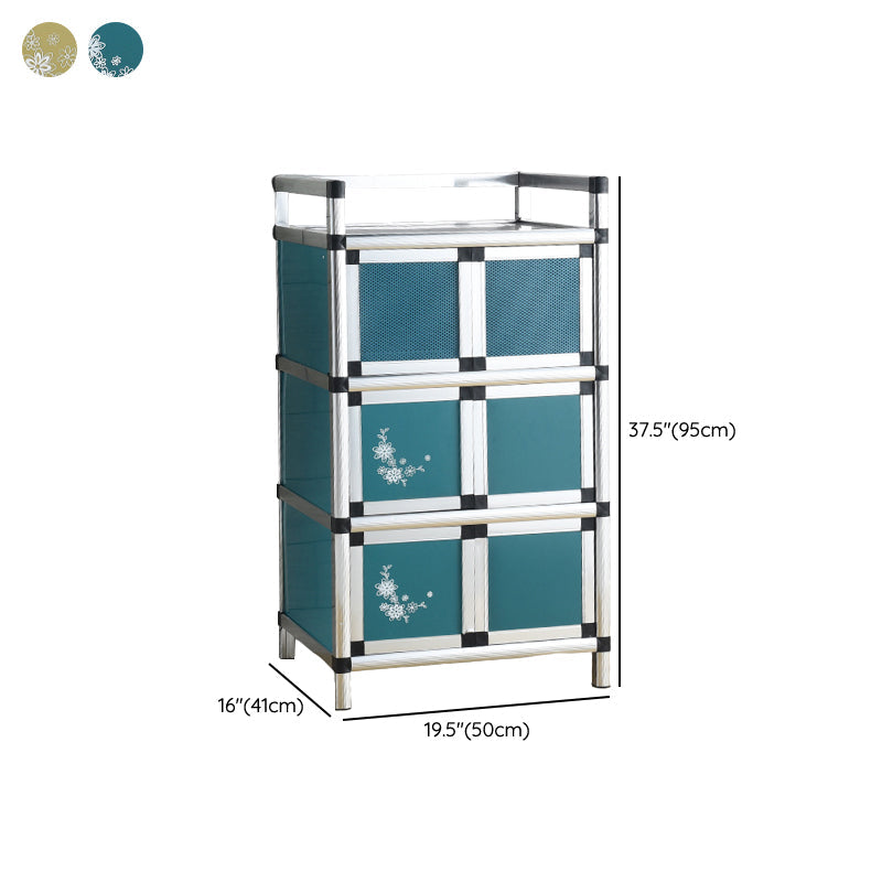 Contemporary Sideboard Cabinet Metal Sideboard Table with Doors for Dining Room Clearhalo 'buffet_sideboard' 'Buffets & Sideboards' 'furn' 'furn_buffet_sideboard' 'Furniture' 'Kitchen & Dining Furniture' 7538312