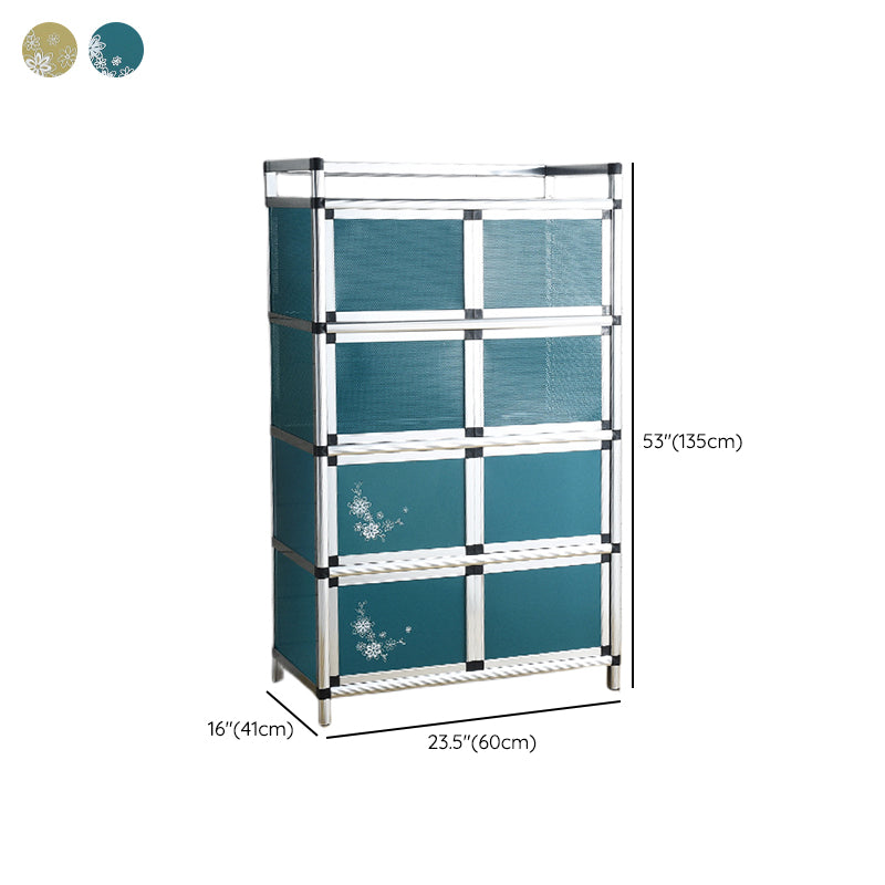 Contemporary Sideboard Cabinet Metal Sideboard Table with Doors for Dining Room Clearhalo 'buffet_sideboard' 'Buffets & Sideboards' 'furn' 'furn_buffet_sideboard' 'Furniture' 'Kitchen & Dining Furniture' 7538315