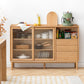 Contemporary Sideboard Cabinet Oak Sideboard Table with Drawers for Dining Room Clearhalo 'buffet_sideboard' 'Buffets & Sideboards' 'furn' 'furn_buffet_sideboard' 'Furniture' 'Kitchen & Dining Furniture' 7538320