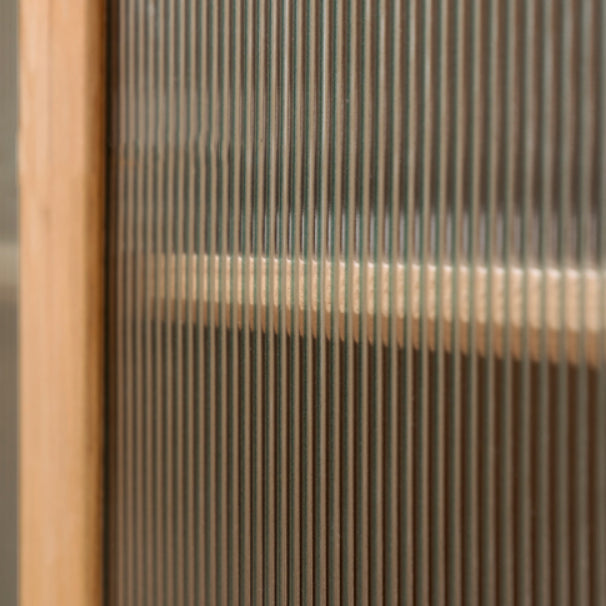 Hedendaagse sideboard kast eiken glazen deuren bijboord tafel met deuren voor eetkamer