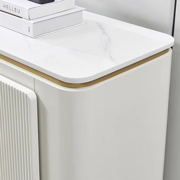 Glam Side Board Faux Marble Sideboard Table with Doors for Dining Room Clearhalo 'buffet_sideboard' 'Buffets & Sideboards' 'furn' 'furn_buffet_sideboard' 'Furniture' 'Kitchen & Dining Furniture' 7538441