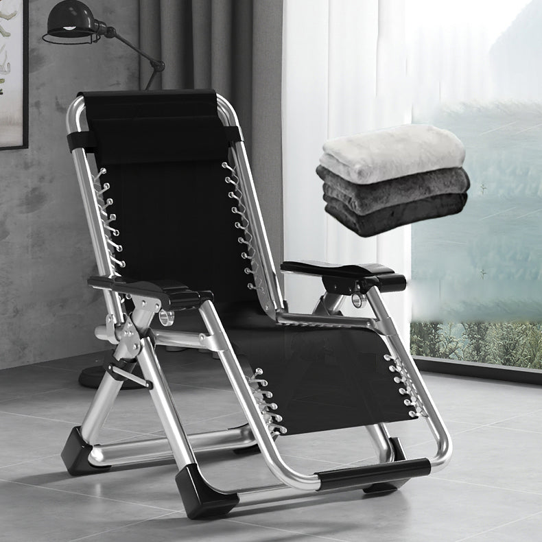 Sedia reclinabile interna con base in metallo e blocco della posizione e braccia