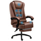 Contemporary Indoor Recliner Chair with Arms and Tufted Back Faux Leather Brown Clearhalo 'Chairs & Seating' 'furn' 'furn_recliners' 'Furniture' 'Living Room Furniture' 'Recliners' 7538645