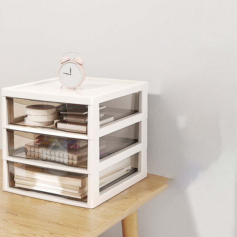 Archivo de archivos transparentes verticales Cajones de plástico contemporáneos Archivo