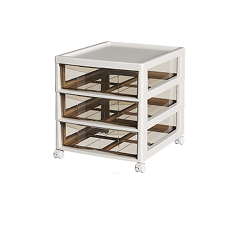 Archivo de archivos transparentes verticales Cajones de plástico contemporáneos Archivo