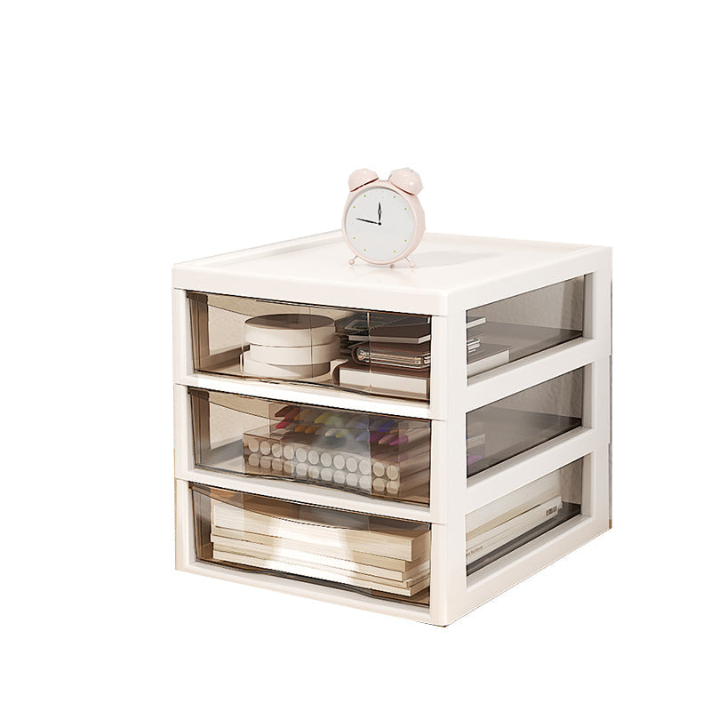 Archivo de archivos transparentes verticales Cajones de plástico contemporáneos Archivo