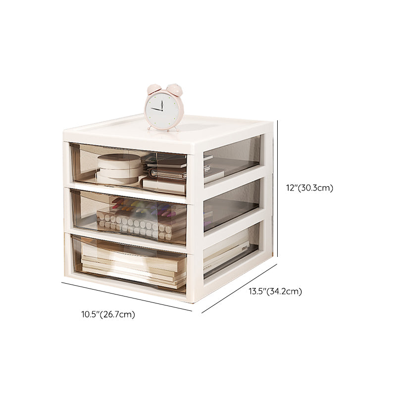 Archivo de archivos transparentes verticales Cajones de plástico contemporáneos Archivo