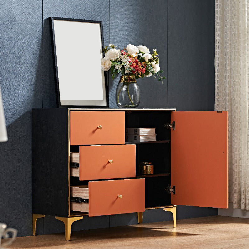 Modernism Horizontal Double Dresser Wood Storage Lingerie Chest for Home