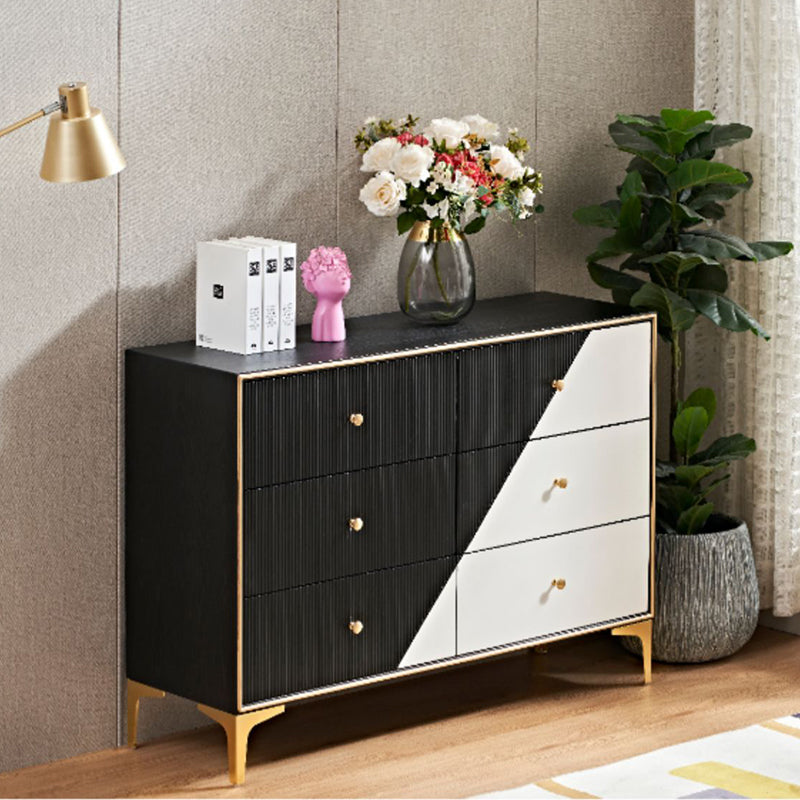 Modernism Horizontal Double Dresser Wood Storage Lingerie Chest for Home